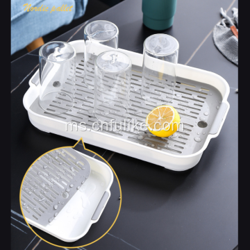 Pinggan Penyimpanan Drainer Double Layer Storage Tray